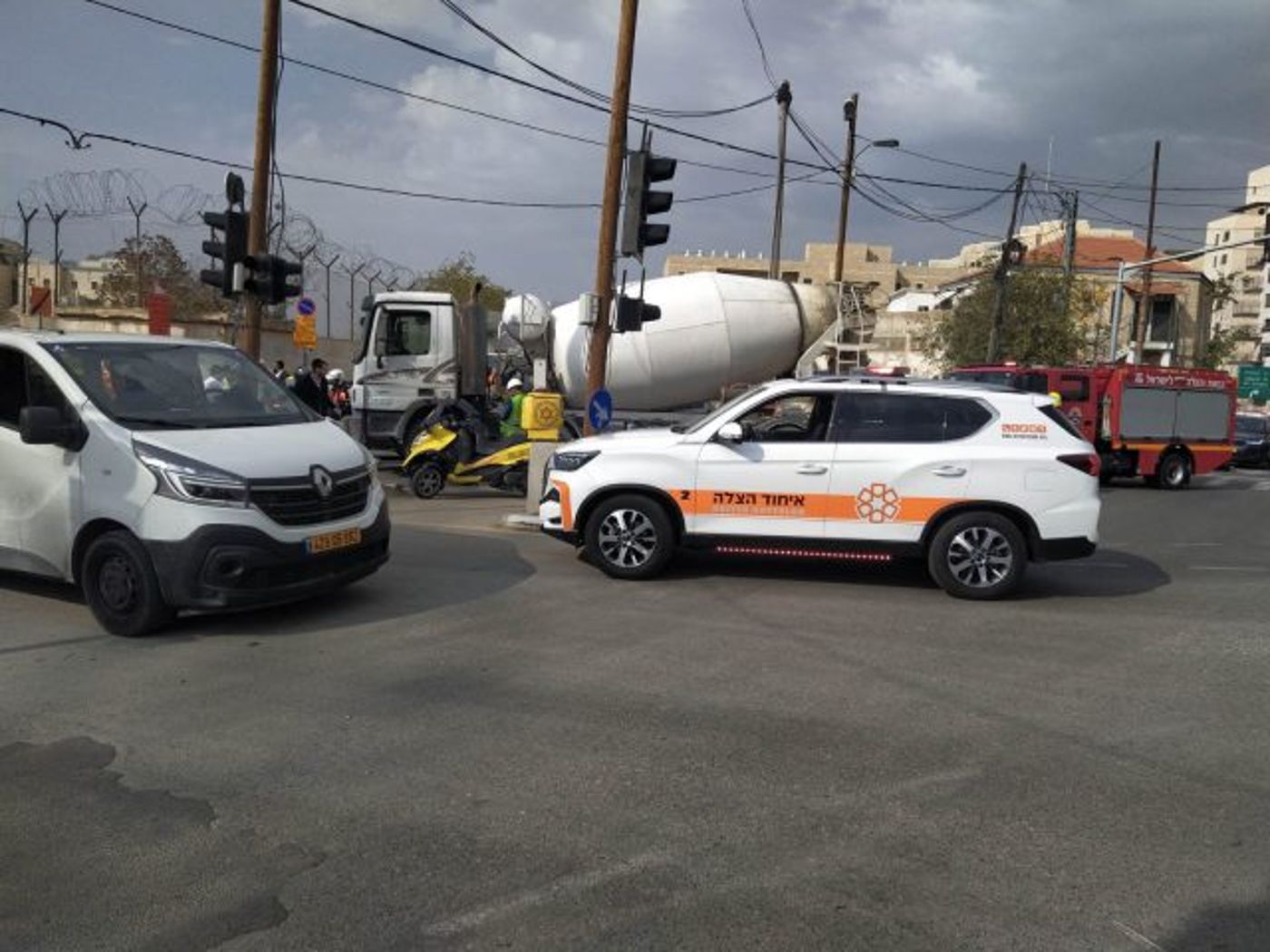 זירת התאונה