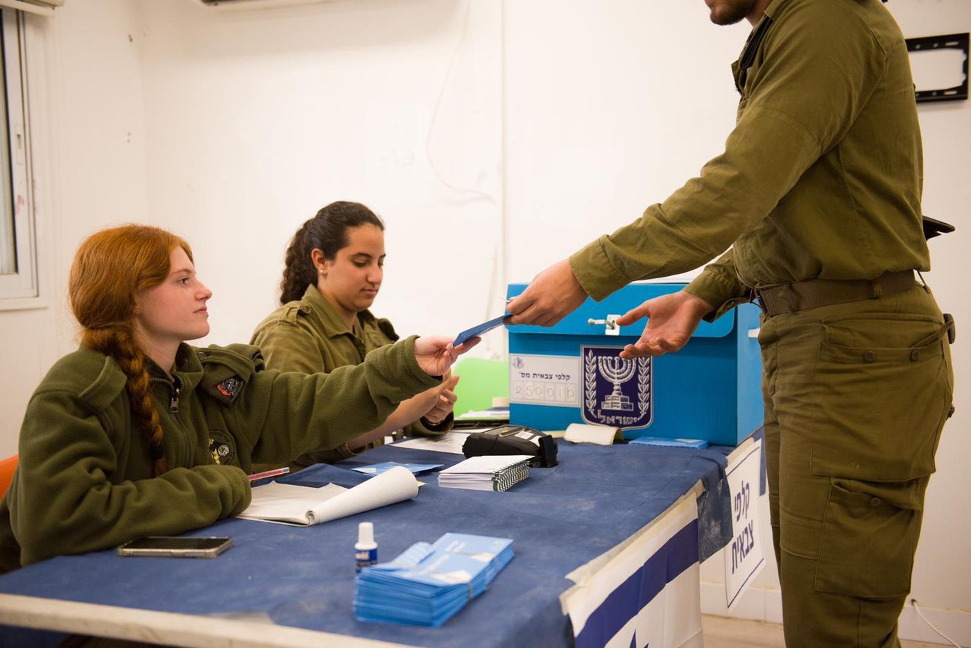 קלפיות בתוך עזה? צילום ארכיון: דובר צה"ל