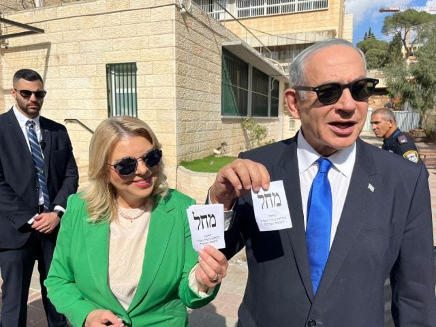 נתניהו הצביע: "מקווה שהיום יסתיים בחיוך"