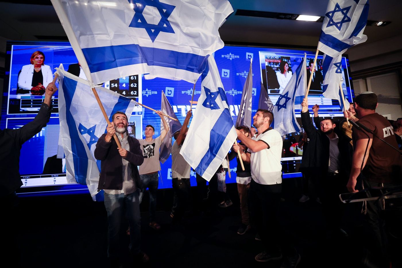צפו: הרגע בו פעילי בן גביר גילו על הניצחון בבחירות