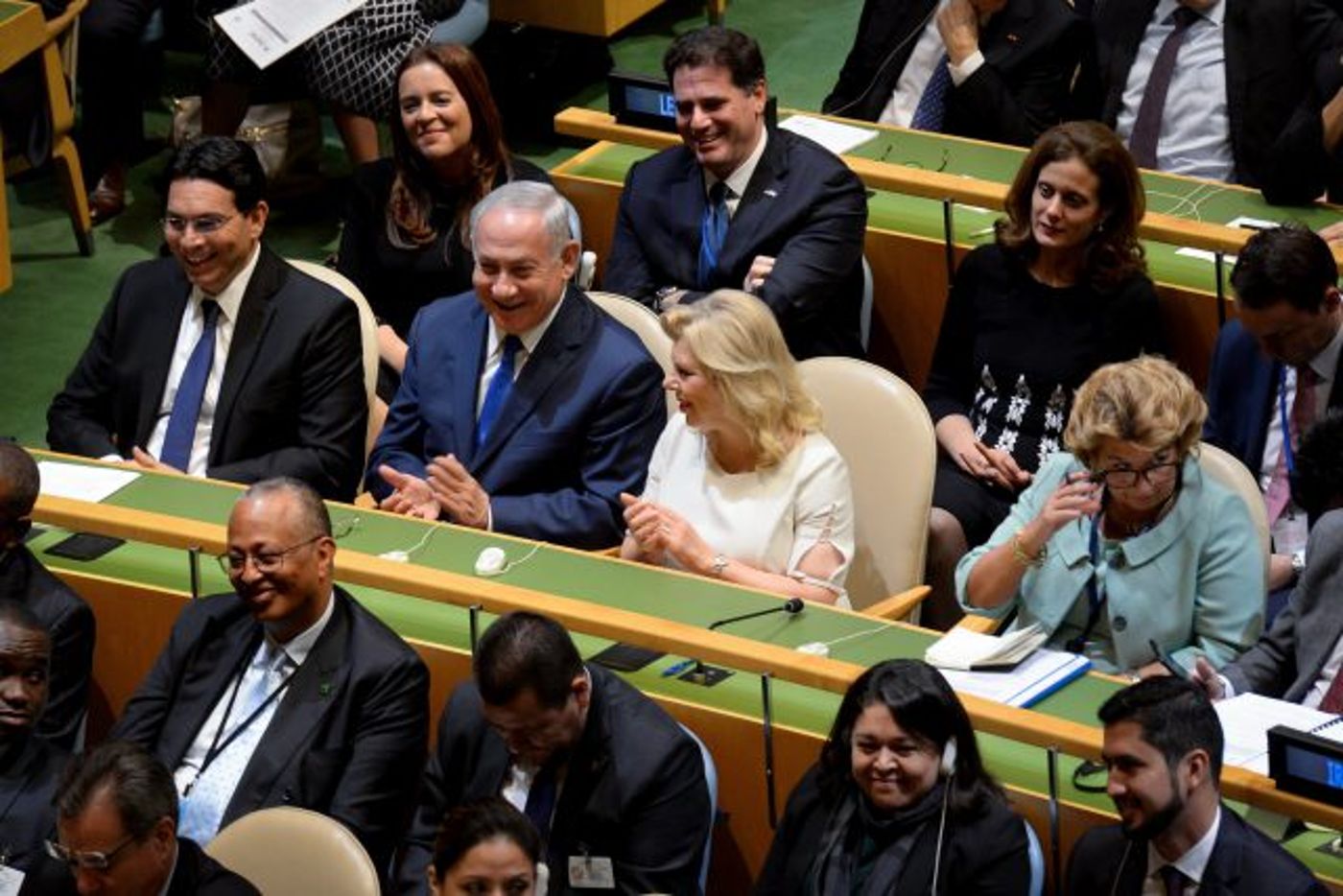 נתניהו עם דנון בעצרת האו"ם, 2017