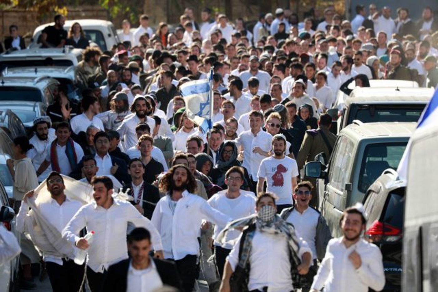 התהלוכה לתל רומיידה (ויסאם השלמון/פלאש90)
