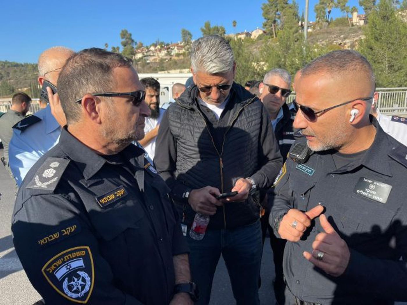 המפכ"ל בזירת האירוע בירושלים.