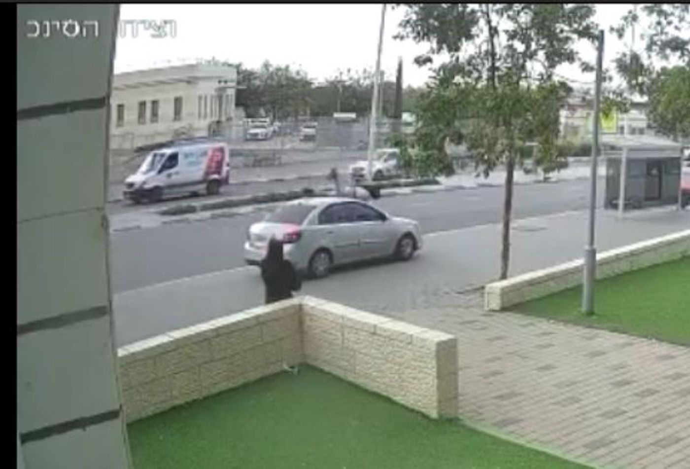 רגע הדריסה בבאר שבע (מצלמת אבטחה)