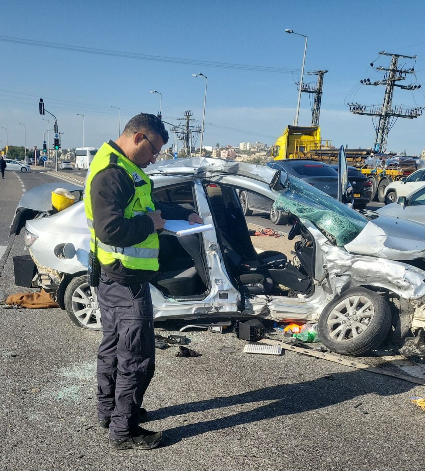 8 פצועים בתאונה סמוך לכפר קרע, בהם אחד קשה