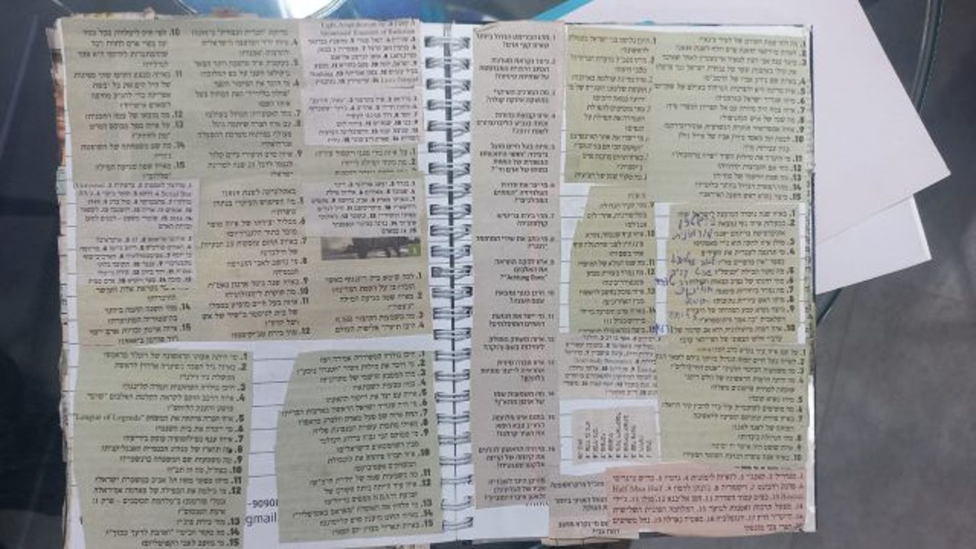 מחברת שאלות הטריוויה