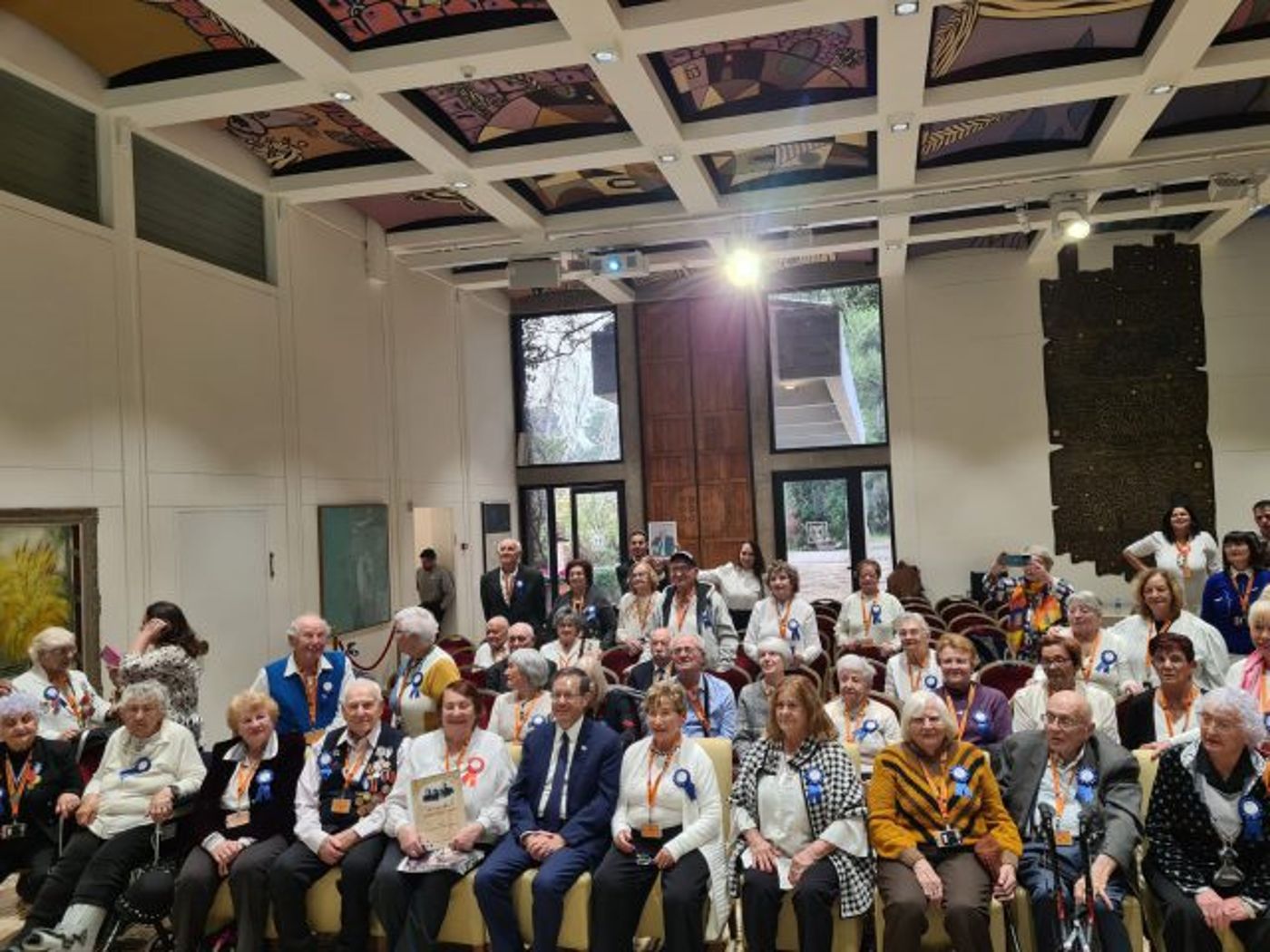 מרגש: 80 שורדי שואה נפגשו עם הנשיא הרצוג