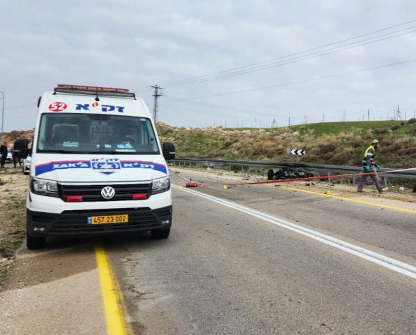 זירת התאונה.