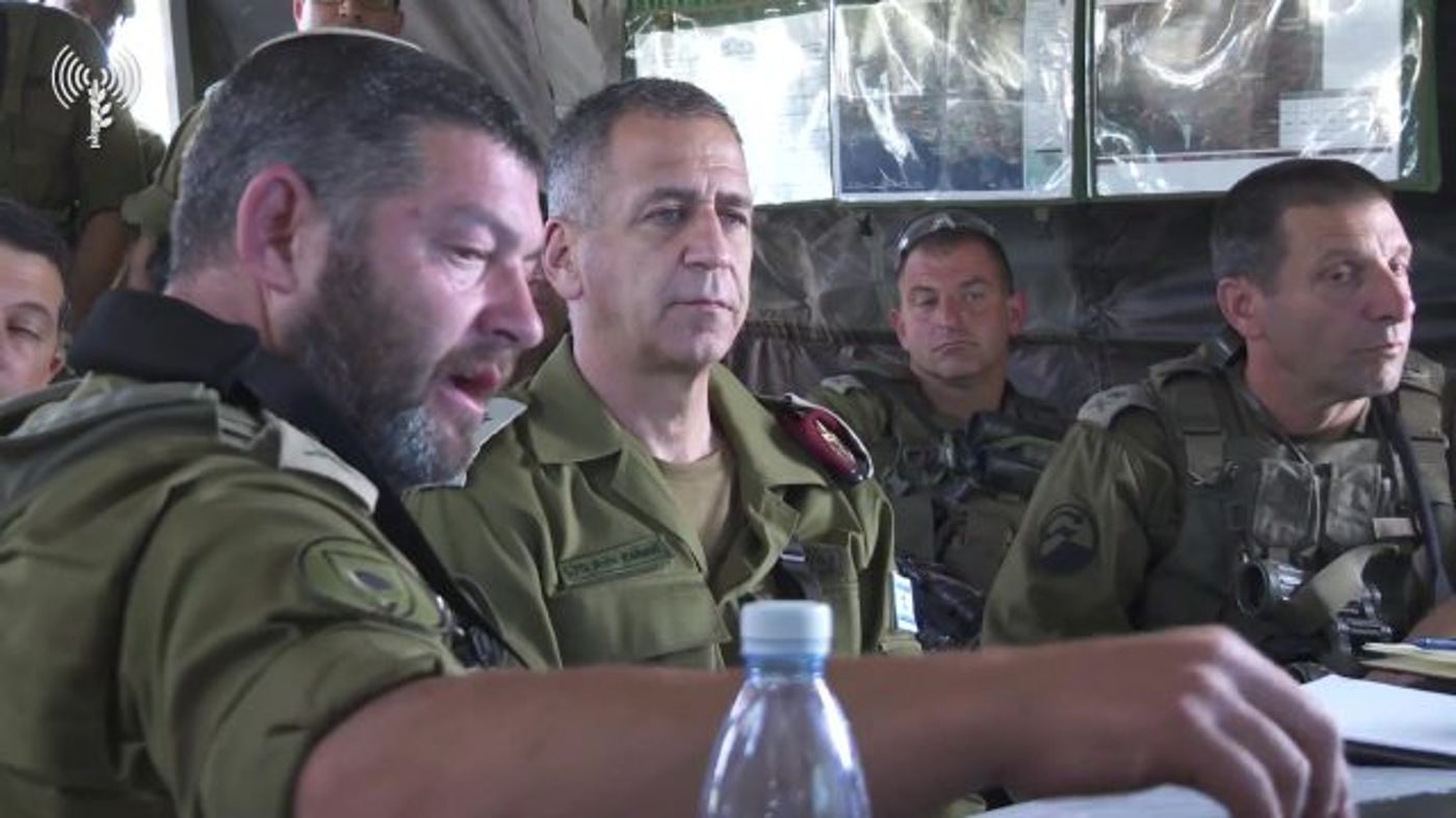עופר וינטר ואביב כוכבי בתרגיל 'מעבר לאופק' בקפריסין (דובר צה"ל)