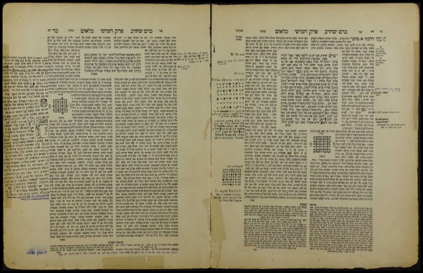 דף מתוך הירושלמי עם הערות הרב קנייבסקי זצ"ל (הספרייה הלאומית)