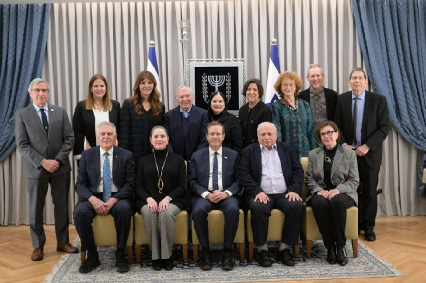 זוכי פרס וולף הגיעו לביקור אצל הנשיא הרצוג
