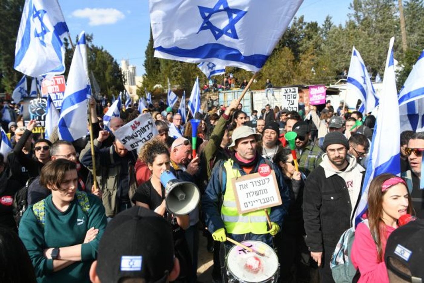 צפו בגלריה: רבבות מפגינים נגד המהפכה המשפטית