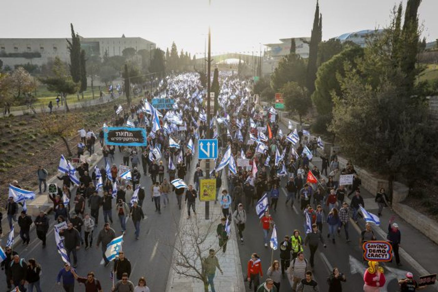 שבוע שני ברציפות: רבבות מוחים מול הכנסת