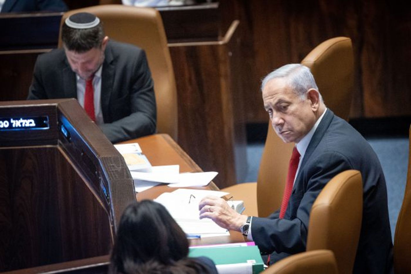 נתניהו בכנסת, הערב