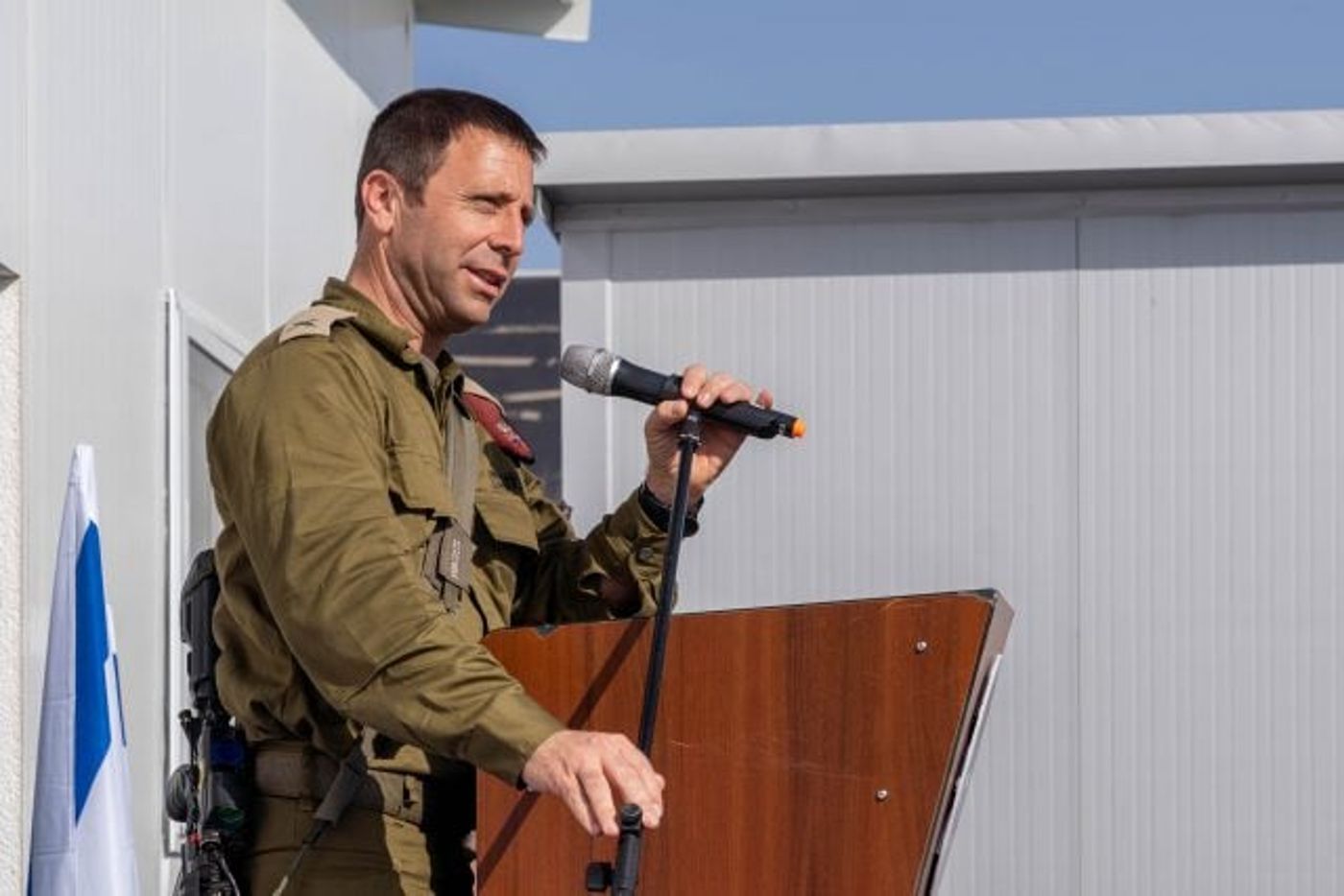 מפקד איו"ש תא"ל אבי בלוט בטקס הסיום (דובר צה"ל)