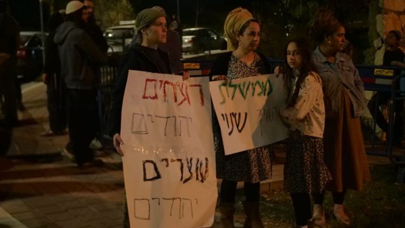 שוטרים מנעו מחאה מול ביתו של בן גביר