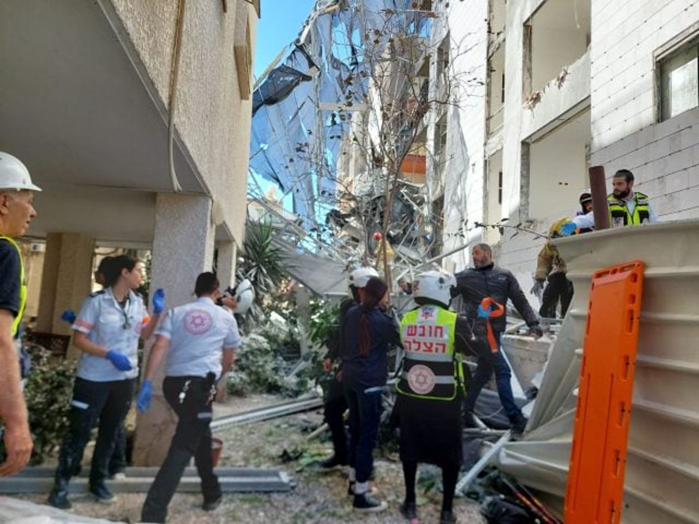 זירת הקריסה (תיעוד מד"א)