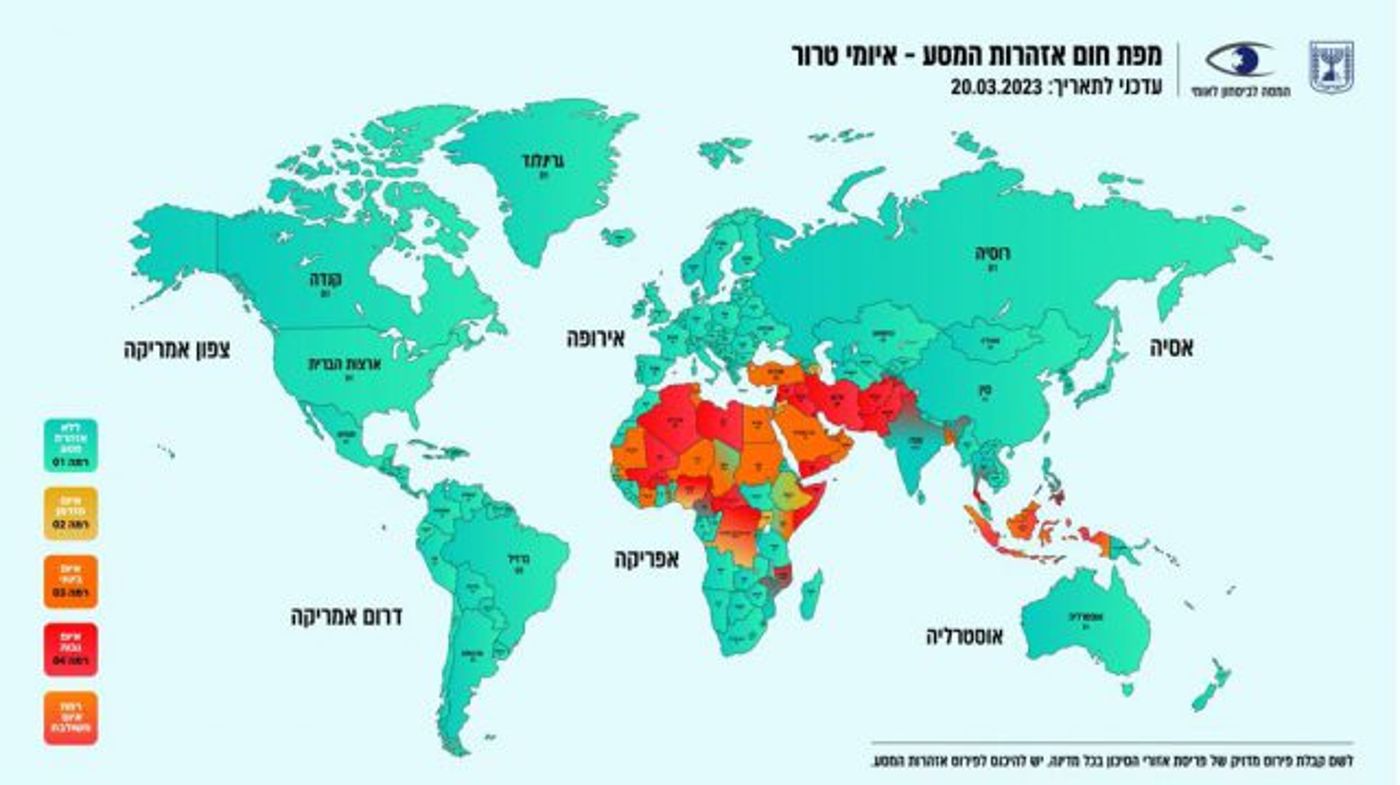 לקראת פסח: אלה היעדים המסוכנים לתיירים ישראלים