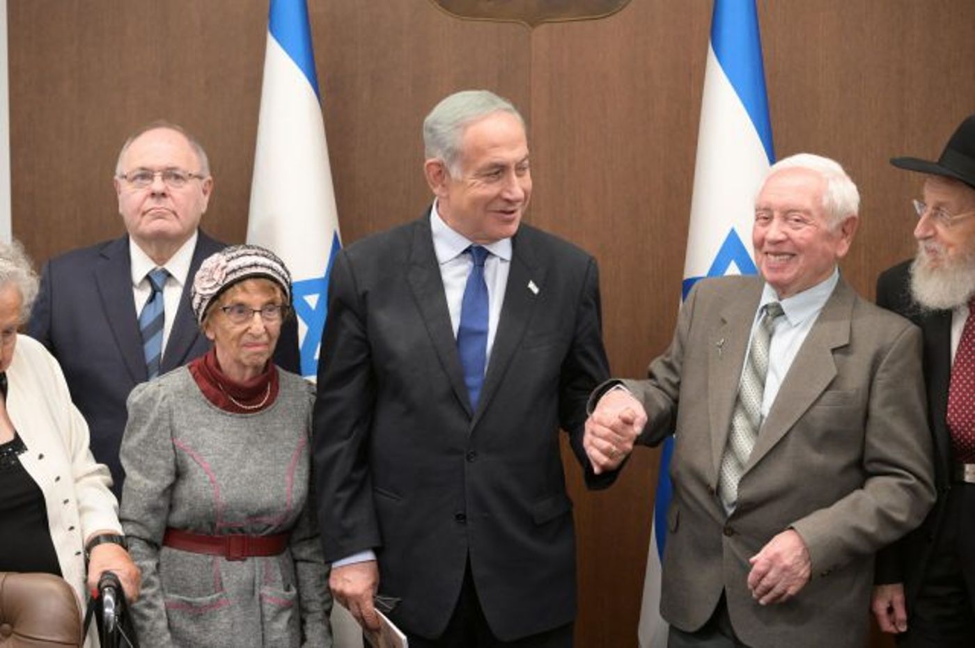 נתניהו עם שורדי השואה