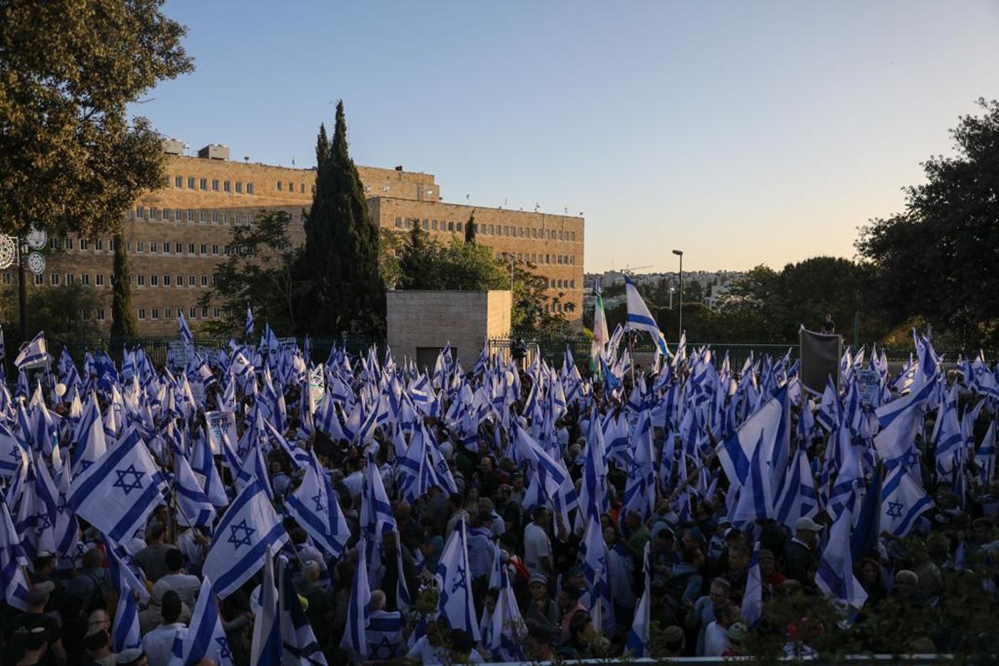 מאות אלפי מפגינים בעד הרפורמה המשפטית