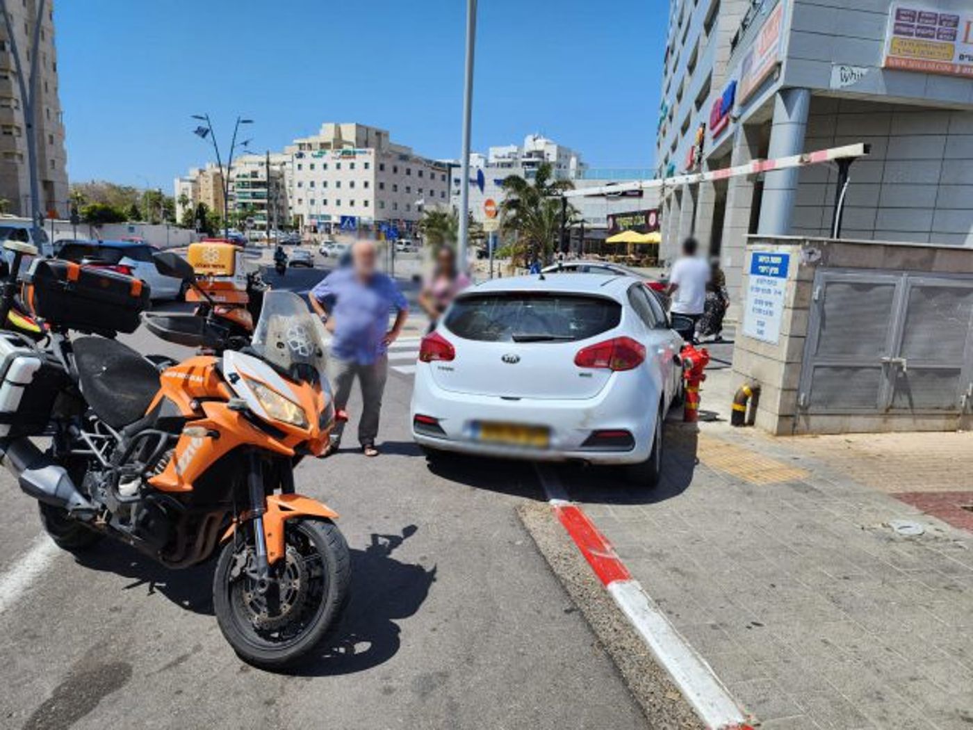 רכב נפגעת החרדה באשדוד.