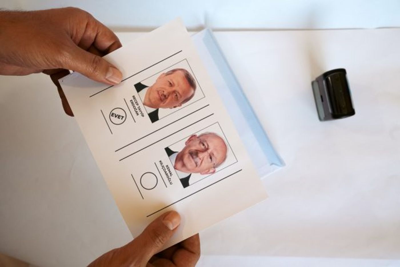 פתקי ההצבעה בטורקיה