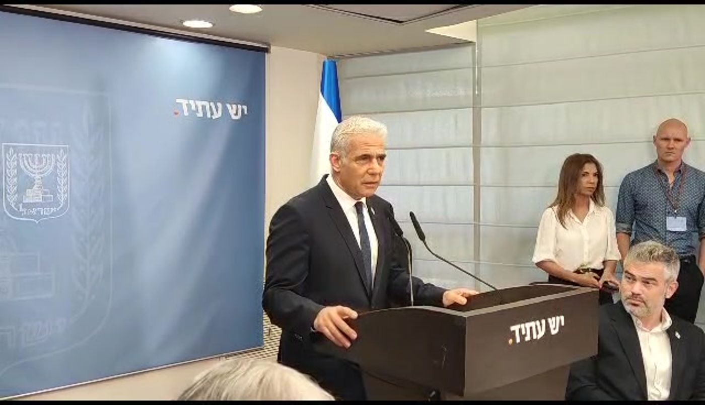 יאיר לפיד: "הממשלה מובילה לאסון לאומי"