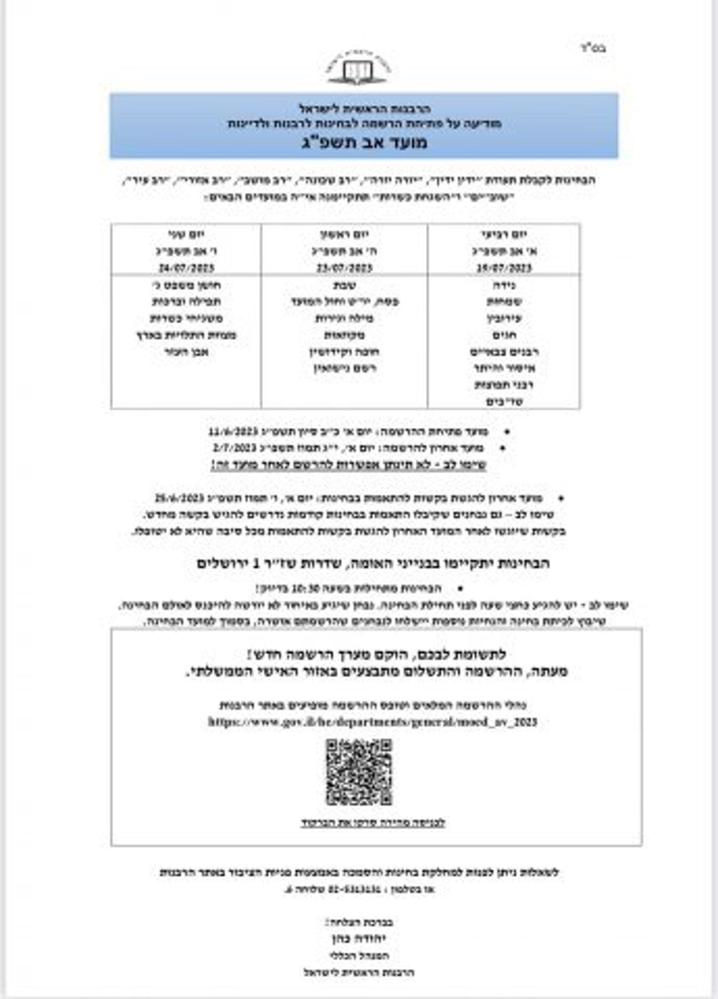 למרות החשש: נפתחה ההרשמה למבחני הרבנות