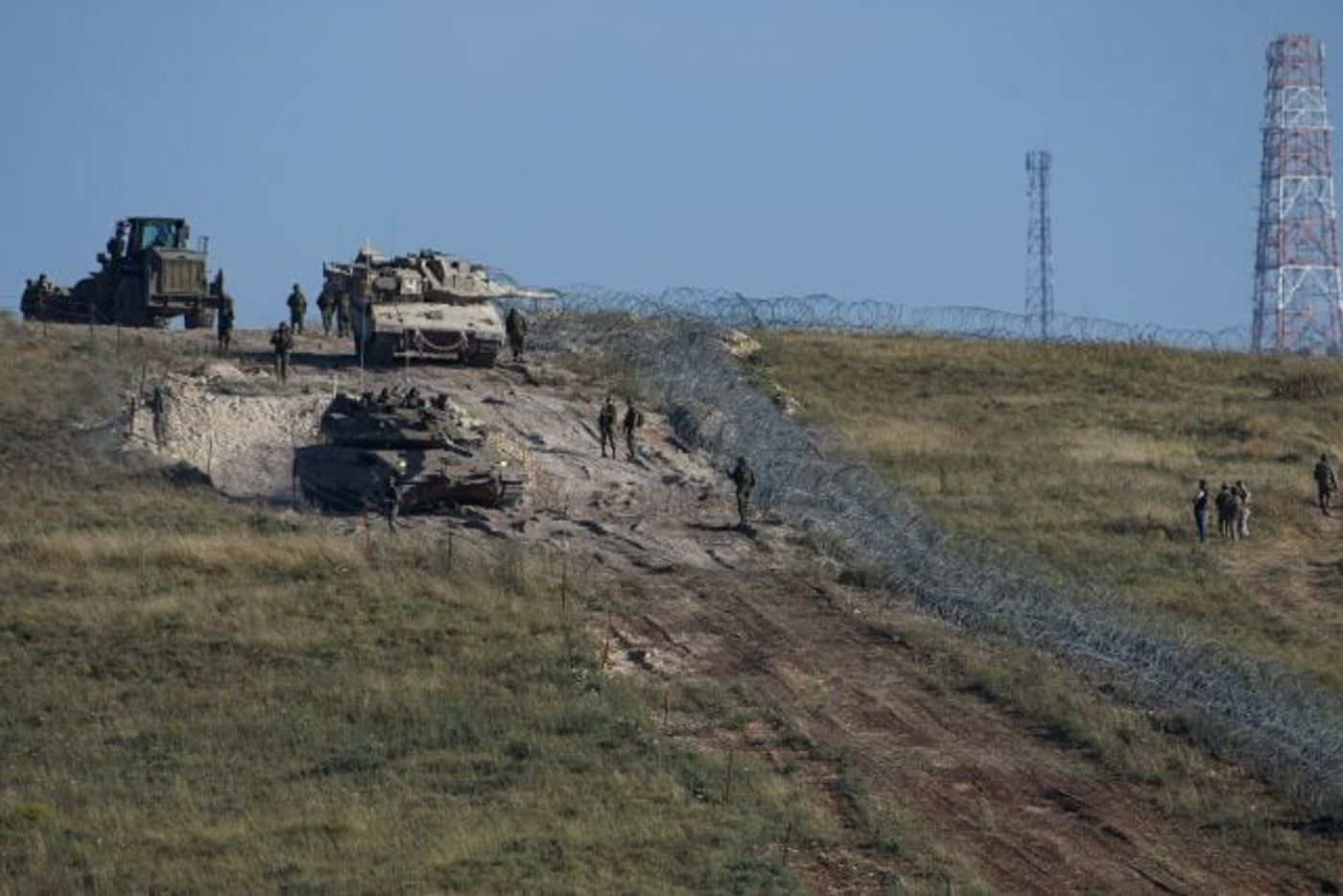 עבודות של צה"ל בגבול לבנון (אייל מרגולין/פלאש90)