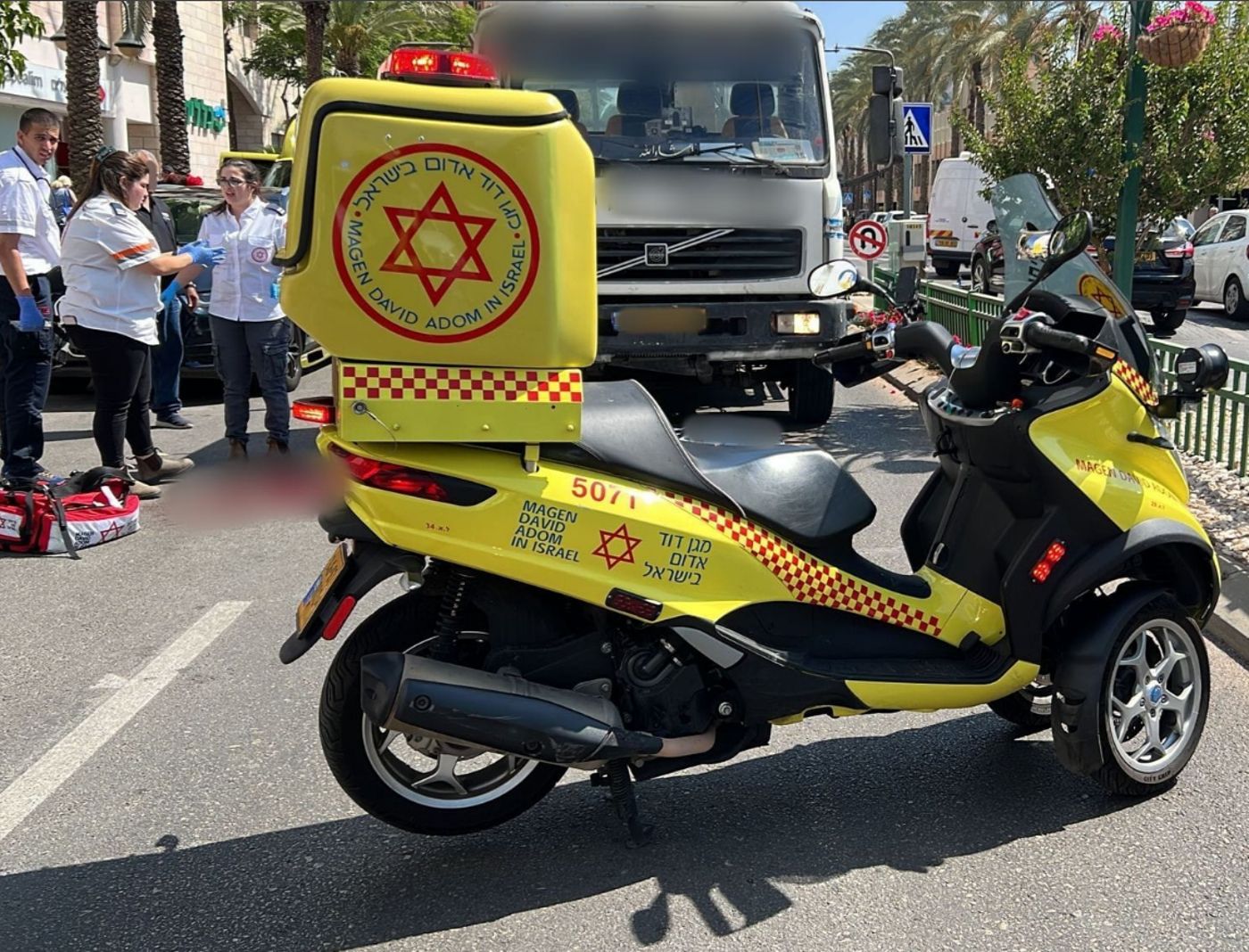הולכת רגל נהרגה מפגיעת משאית בראשון לציון