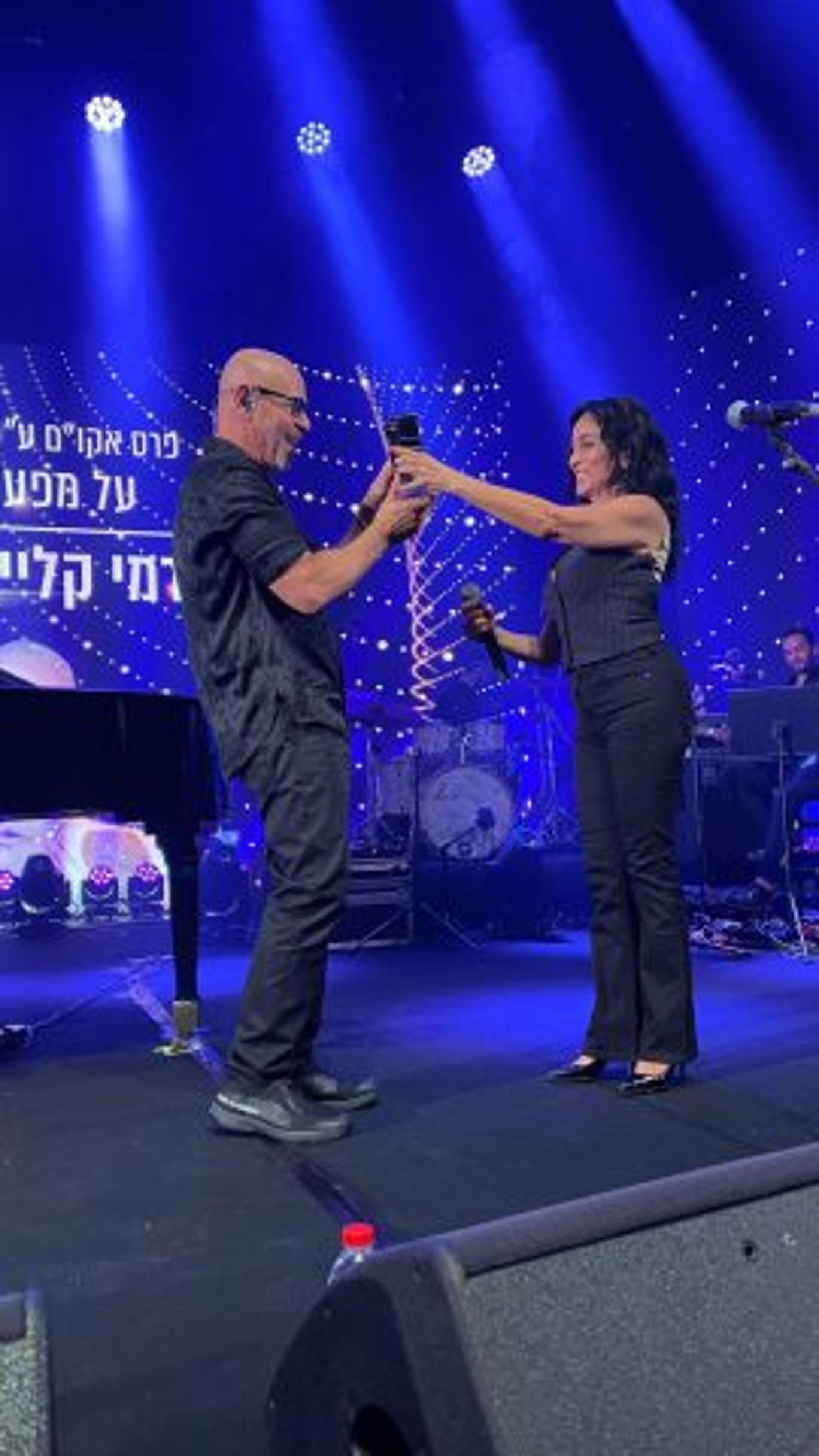 רמי קליינשטיין מקבל את הפרס מריטה