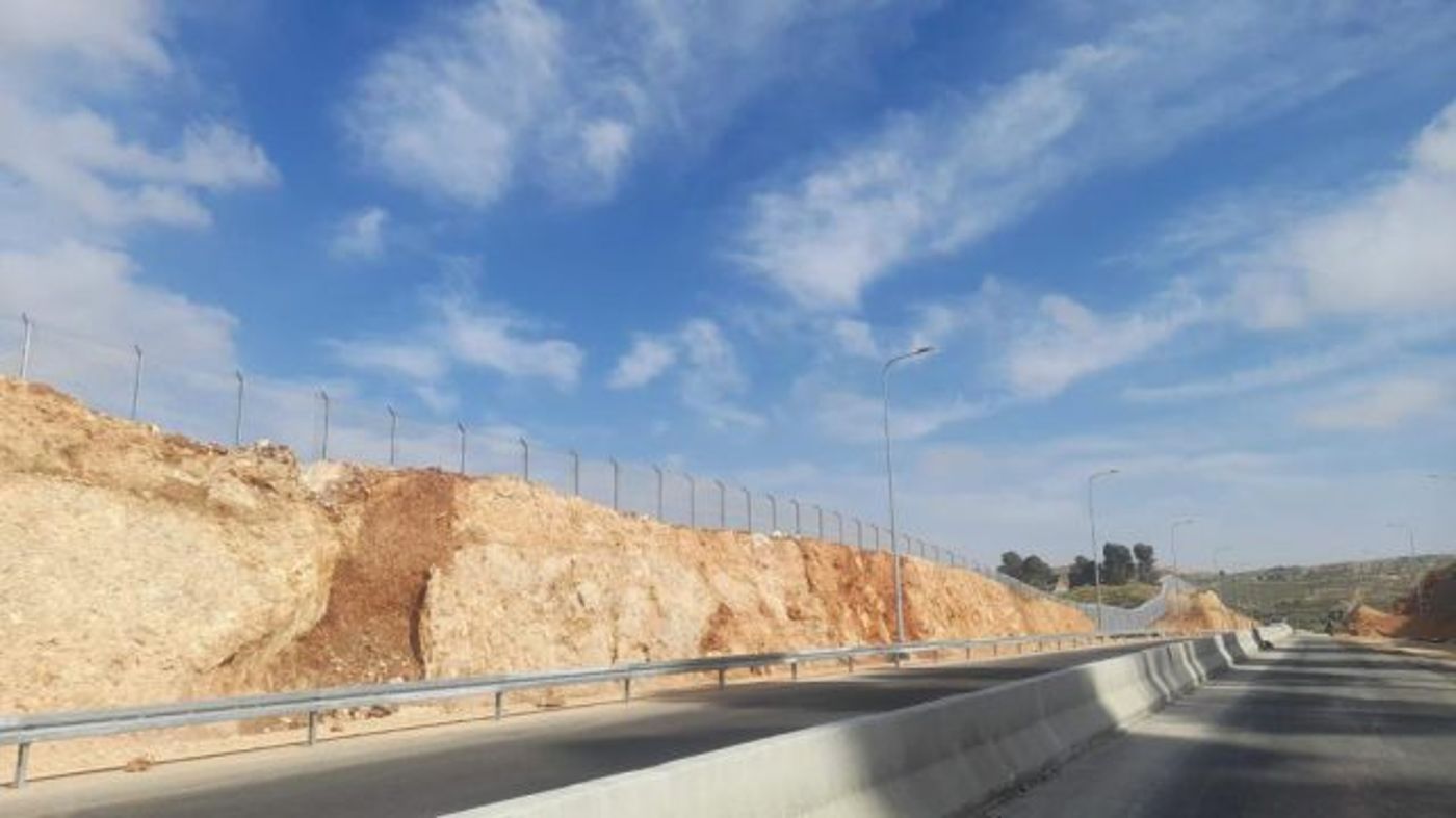 הכביש החדש. (צילום דובר צה"ל)