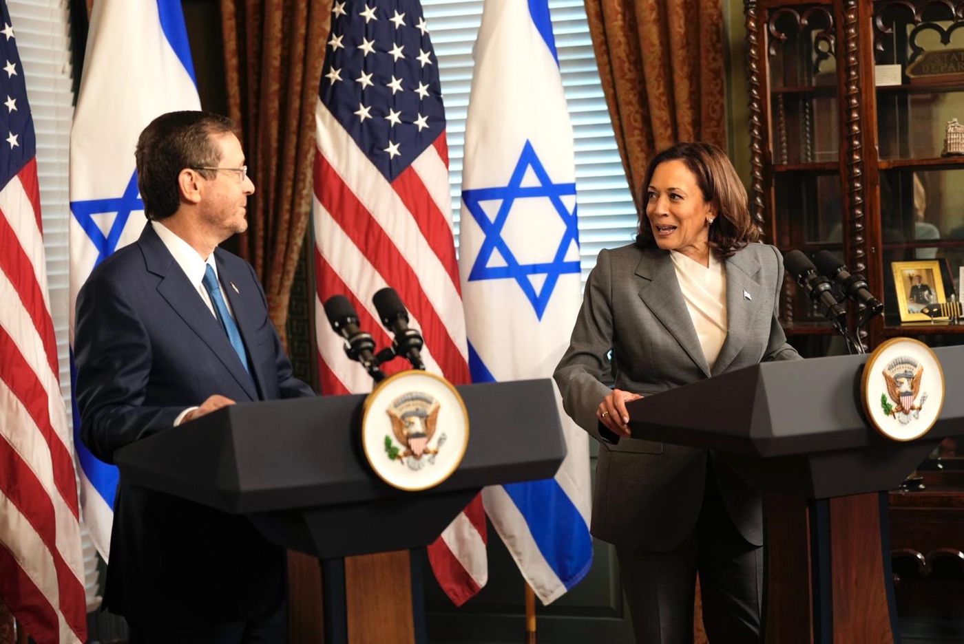 הרצוג וסגנית הנשיא נפגשו והציגו יוזמת אקלים משותפת