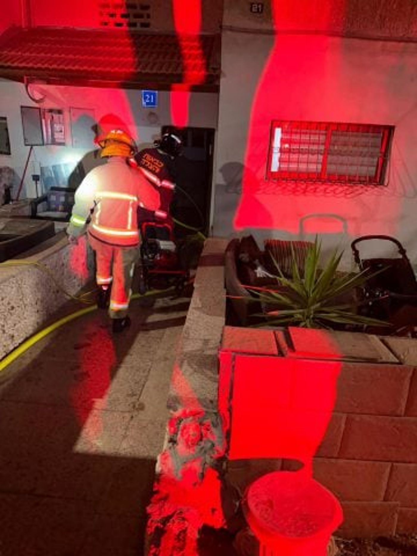 ראש העין: נקבע מותו של גבר שנלכד בדירה בוערת
