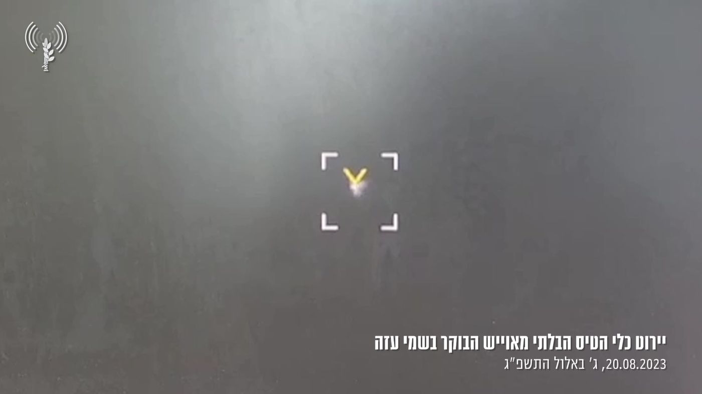 תיעוד: כיפת ברזל מיירטת כלי טיס בשמי עזה. צפו