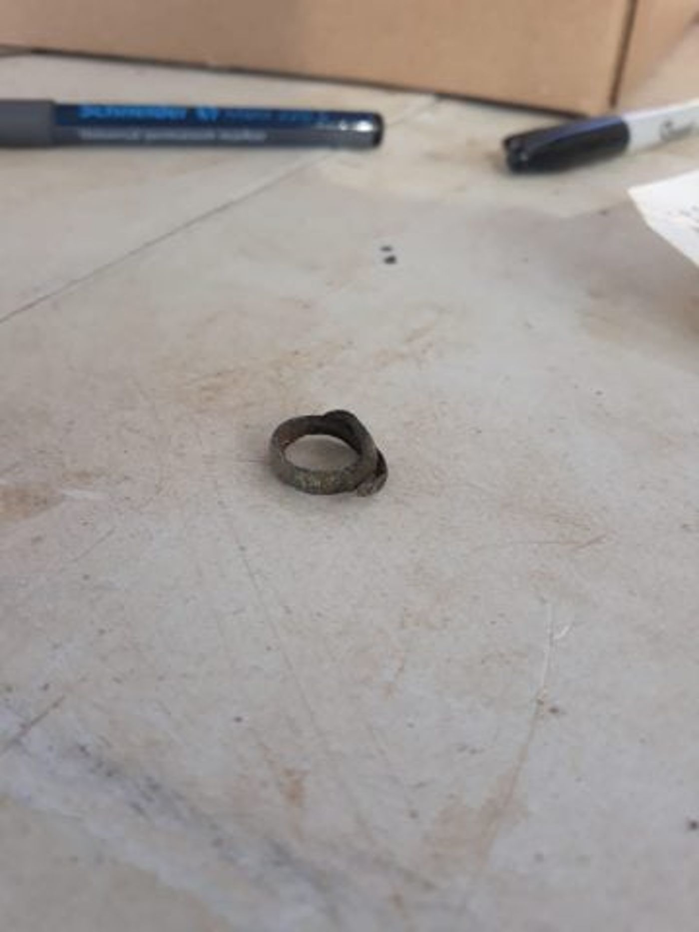 טבעת שנמצאה באתר