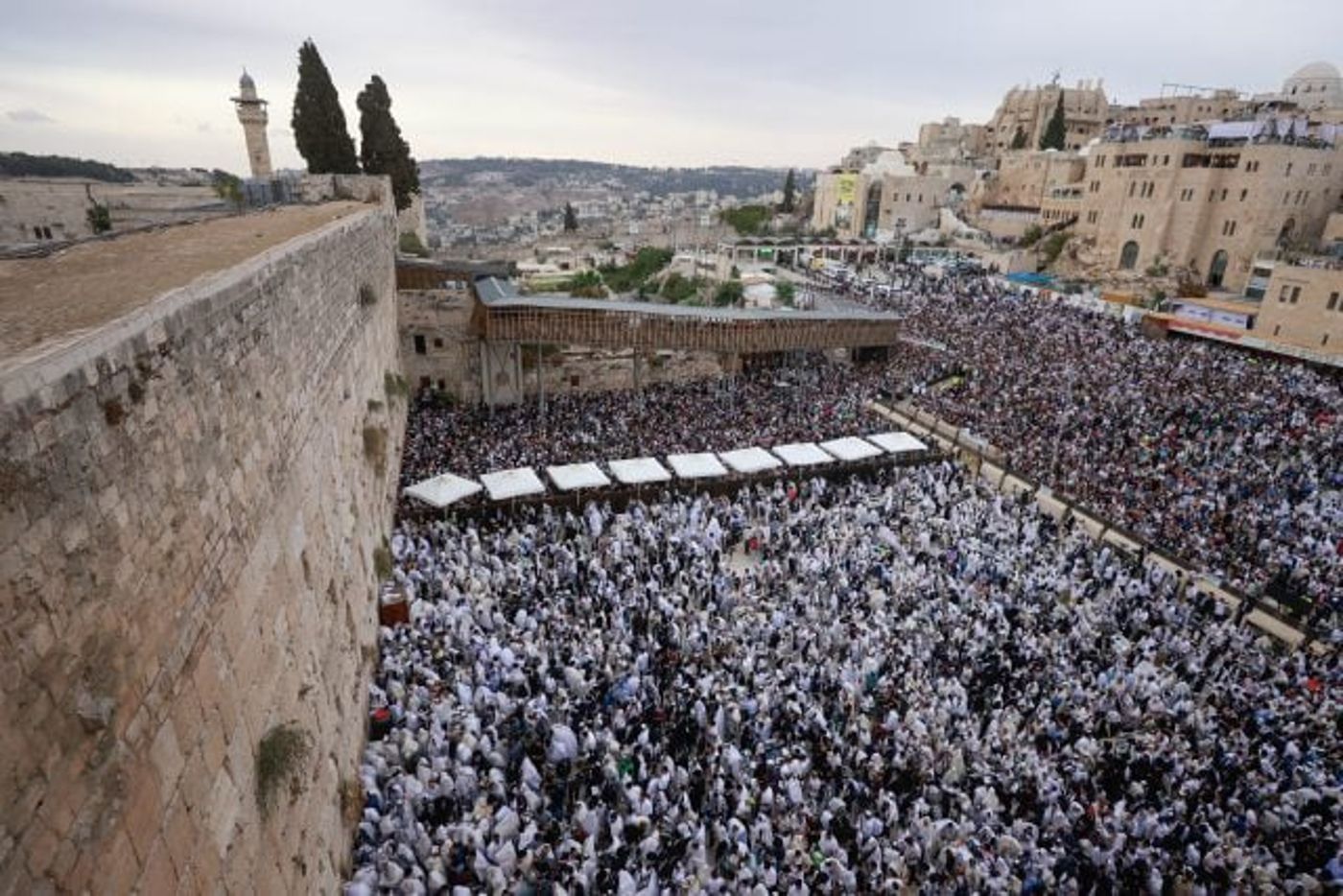 תיעוד מרהיב: עשרות אלפים בברכת הכהנים בכותל