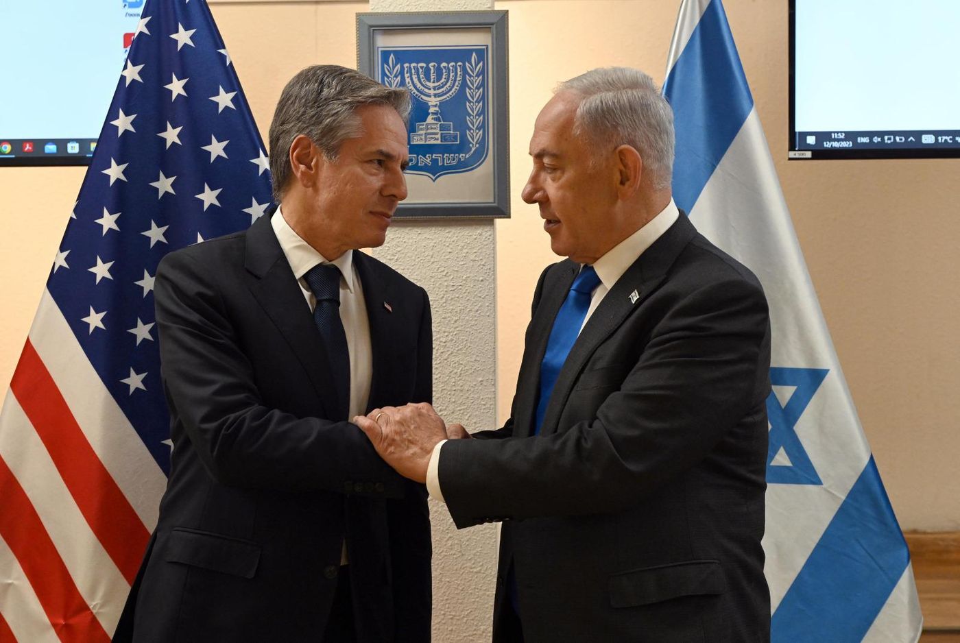 בלינקן לנתניהו: "אנחנו כאן ולא הולכים לשום מקום"