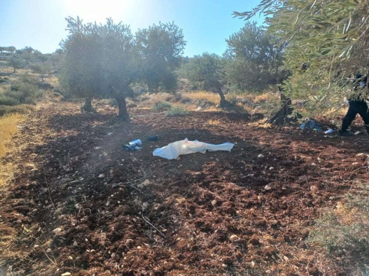 זירת הפיגוע בבנימין