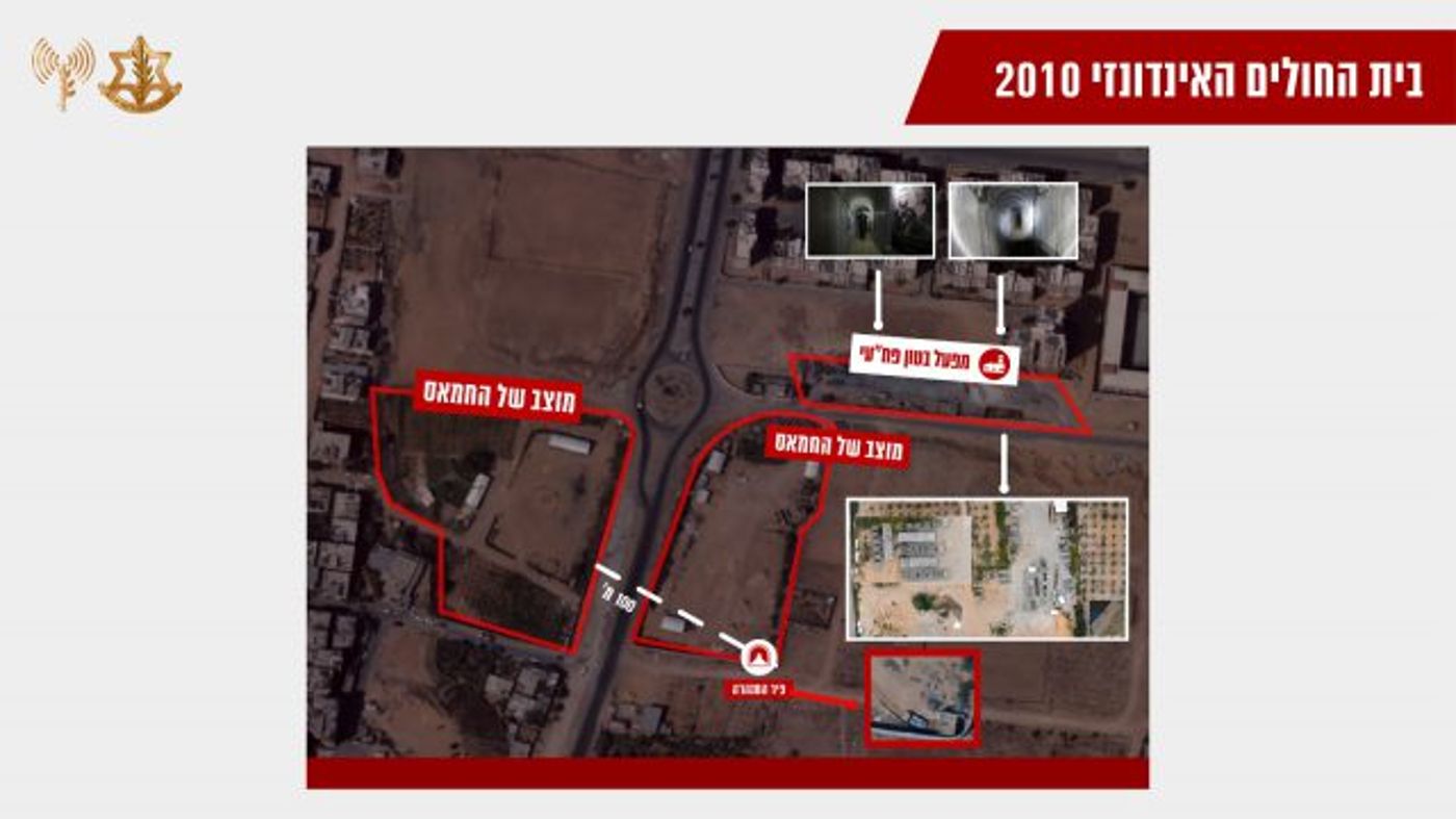 צה"ל חושף: פירי מנהרות וירי חי בבתי החולים בעזה