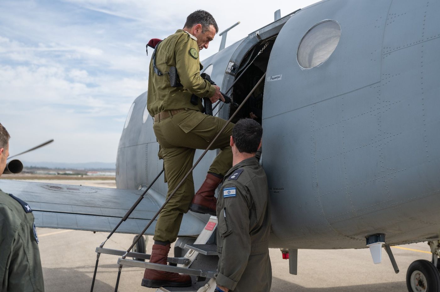 הרמטכ"ל טס מעל עזה: "כל צה״ל עובד כדי שתתקדמו"
