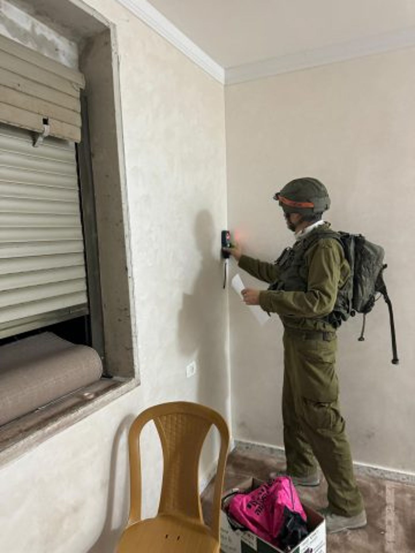מיפוי בית המחבלים (צילום דובר צה"ל)