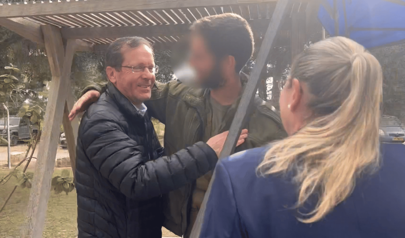 מרגש: ההפתעה שציפתה לנשיא הרצוג בעוטף עזה