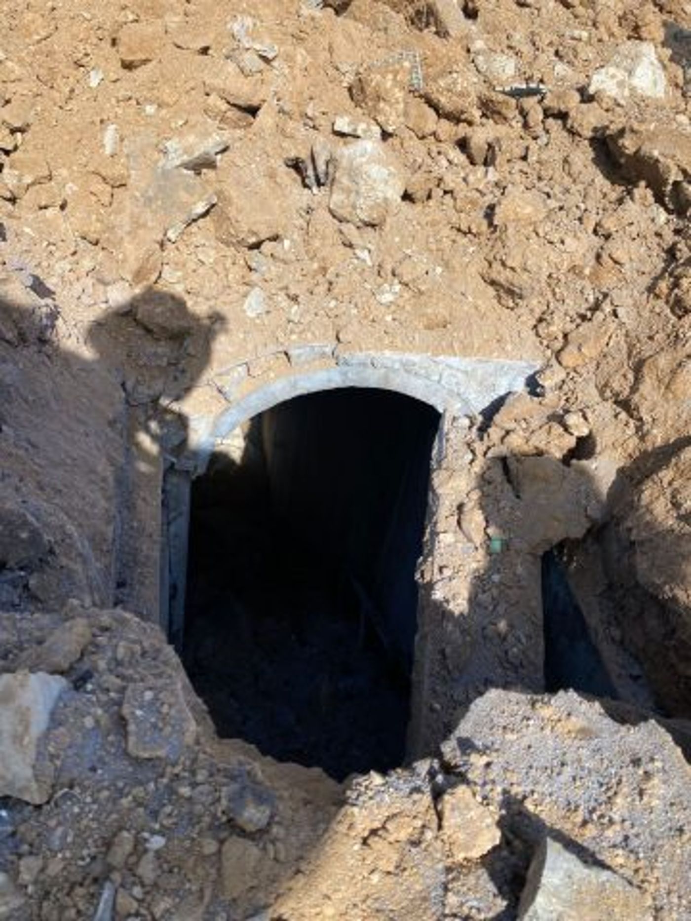 מנהרת טרור שחשפו לוחמי כפיר (דובר צה"ל)