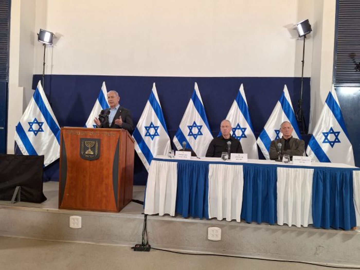 נתניהו, גלנט וגנץ