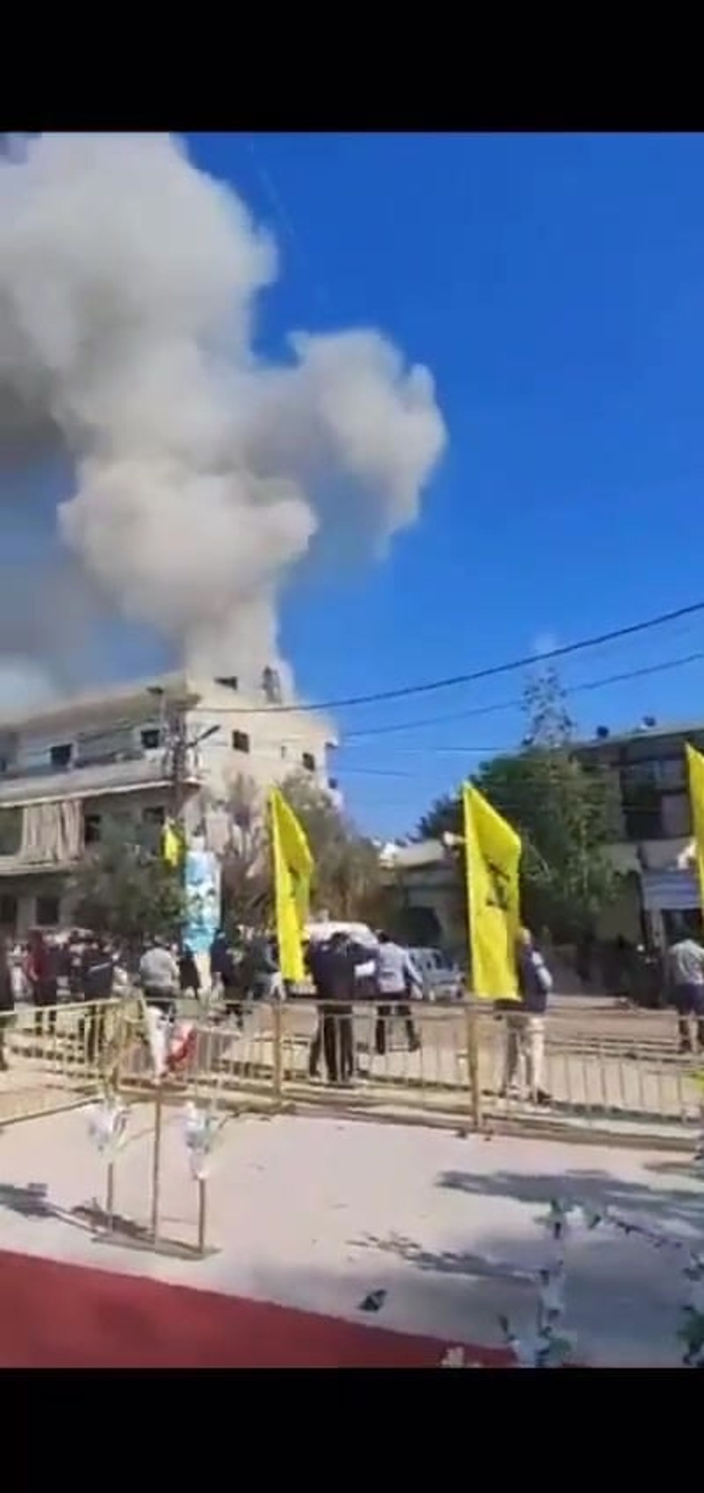 כטב"מ תקף בניין בסמוך להלוויית מחבל חיזבאללה