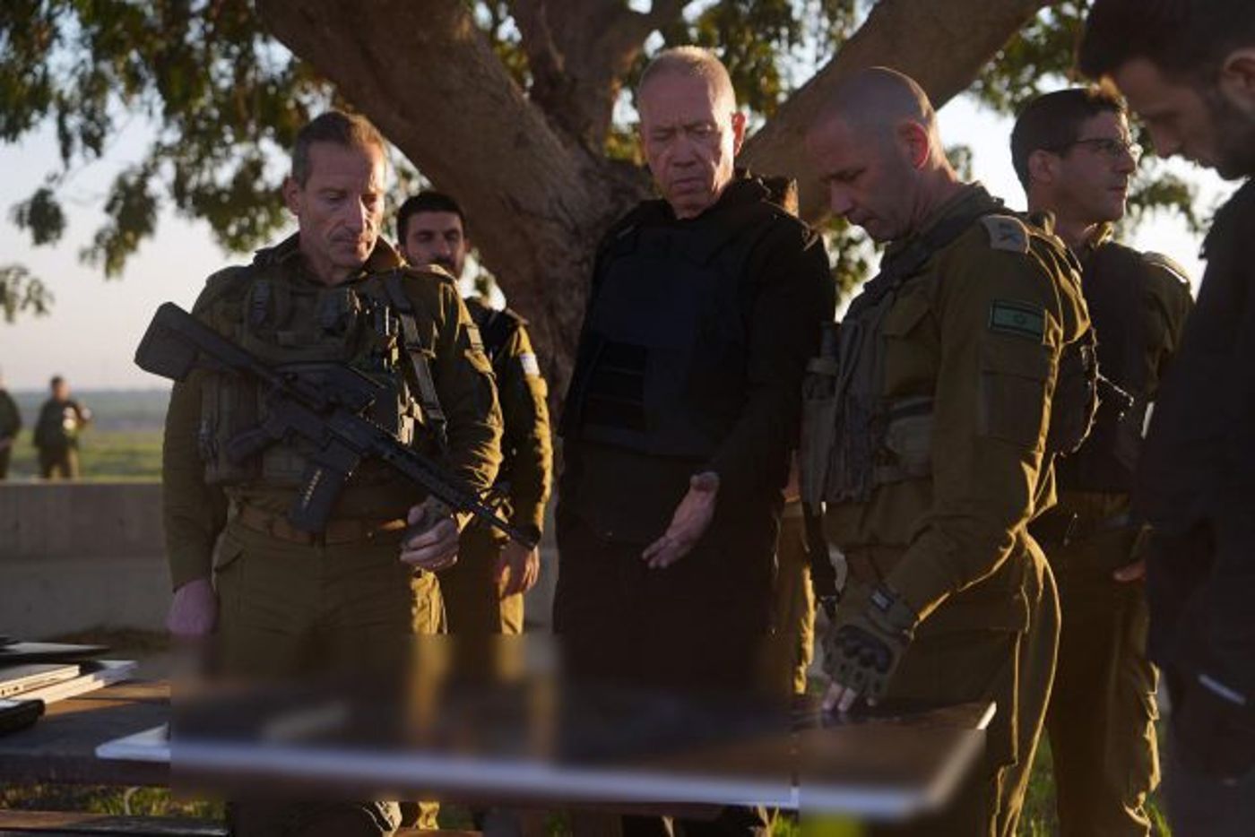 גלנט בגבול הרצועה (אריאל חרמוני/משרד הביטחון)