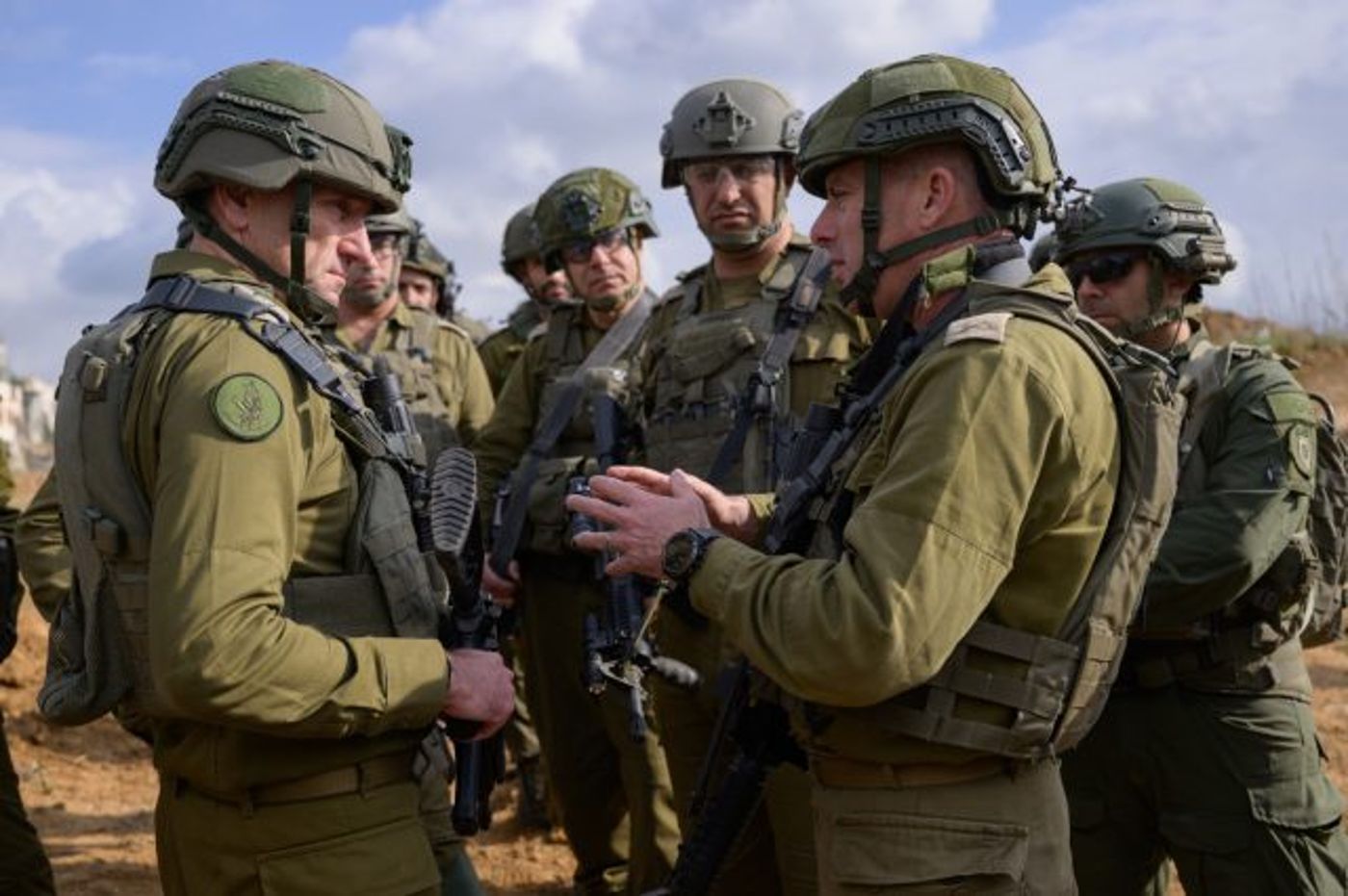 הרמטכ"ל בזירת האסון באל מועאזי (דובר צה"ל)