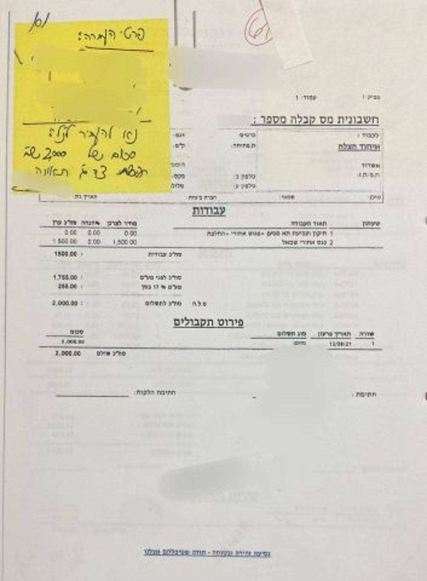 אחת הקבלות (צילום משטרת ישראל)