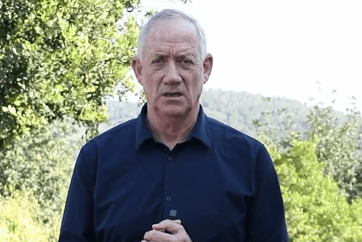 ברקע המגעים לעסקה: בני גנץ בהצהרה מיוחדת. צפו
